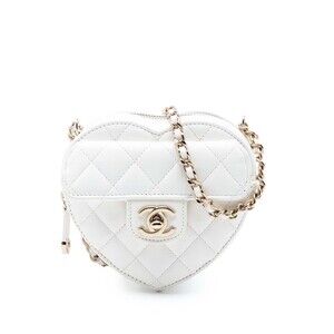 Pre-Loved Chanel Mini Lambskin CC in Love Heart Crossbody